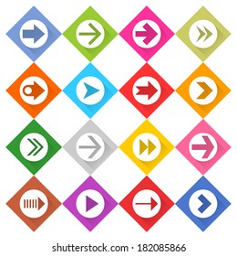 16 arrow icon set 03 