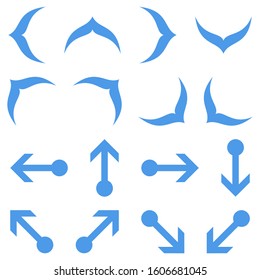 16 Arrow Icons #4 - Flat