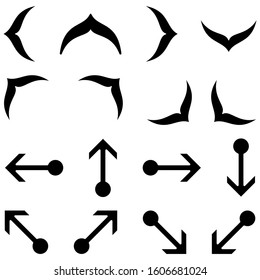16 Arrow Icons #4 - Glyph