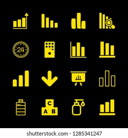 16 bar icons with bottle and soap in this set