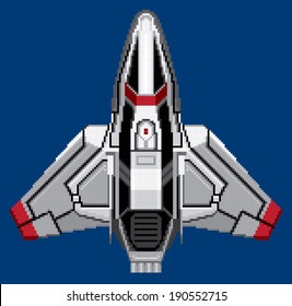 16 Bit Retro Spaceship 