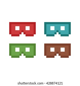 16 Bit VR Icons. EPS10