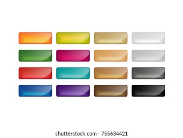 16 bright web buttons