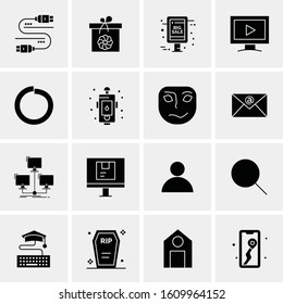 16 Business Universal Icons Vector. Creative Icon Illustration to use in web and Mobile Related project.