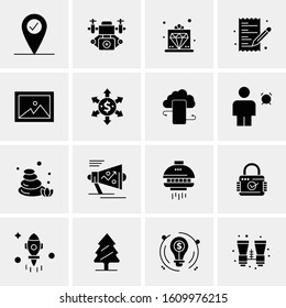 16 Business Universal Icons Vector. Creative Icon Illustration to use in web and Mobile Related project.