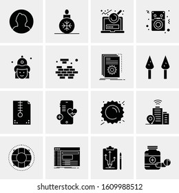 16 Business Universal Icons Vector. Creative Icon Illustration to use in web and Mobile Related project.