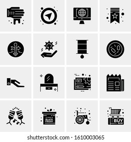 16 Business Universal Icons Vector. Creative Icon Illustration to use in web and Mobile Related project.