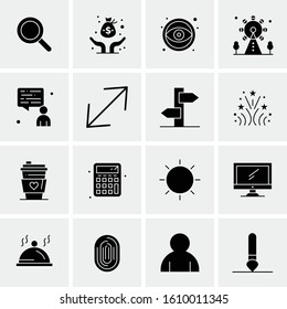 16 Business Universal Icons Vector. Creative Icon Illustration to use in web and Mobile Related project.