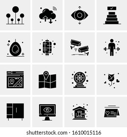16 Business Universal Icons Vector. Creative Icon Illustration to use in web and Mobile Related project.