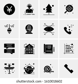 16 Business Universal Icons Vector. Creative Icon Illustration to use in web and Mobile Related project.