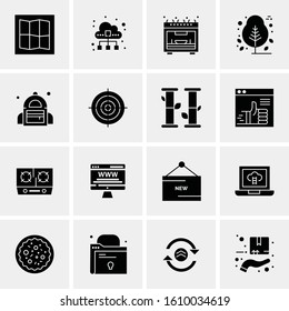 16 Business Universal Icons Vector. Creative Icon Illustration to use in web and Mobile Related project.