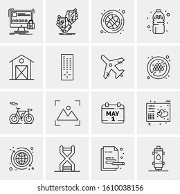 16 Business Universal Icons Vector. Creative Icon Illustration to use in web and Mobile Related project.