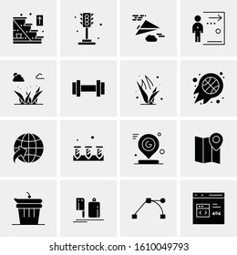 16 Business Universal Icons Vector. Creative Icon Illustration to use in web and Mobile Related project.