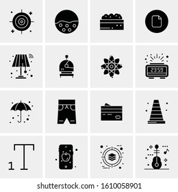 16 Business Universal Icons Vector. Creative Icon Illustration to use in web and Mobile Related project.