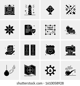 16 Business Universal Icons Vector. Creative Icon Illustration to use in web and Mobile Related project.