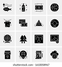 16 Business Universal Icons Vector. Creative Icon Illustration to use in web and Mobile Related project.