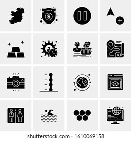 16 Business Universal Icons Vector. Creative Icon Illustration to use in web and Mobile Related project.