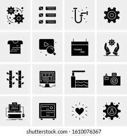 16 Business Universal Icons Vector. Creative Icon Illustration to use in web and Mobile Related project.