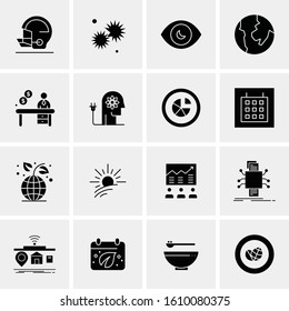 16 Business Universal Icons Vector. Creative Icon Illustration to use in web and Mobile Related project.