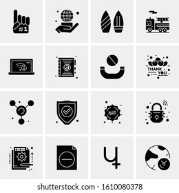 16 Business Universal Icons Vector. Creative Icon Illustration to use in web and Mobile Related project.