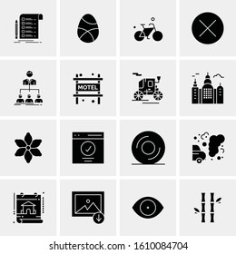 16 Business Universal Icons Vector. Creative Icon Illustration to use in web and Mobile Related project.