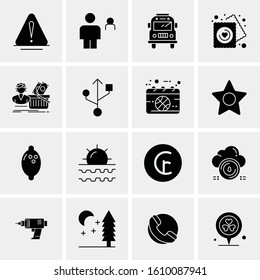 16 Business Universal Icons Vector. Creative Icon Illustration to use in web and Mobile Related project.