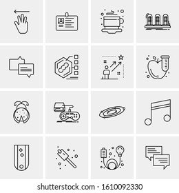 16 Business Universal Icons Vector. Creative Icon Illustration to use in web and Mobile Related project.