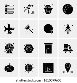 16 Business Universal Icons Vector. Creative Icon Illustration to use in web and Mobile Related project.
