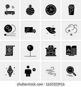 16 Business Universal Icons Vector. Creative Icon Illustration to use in web and Mobile Related project.