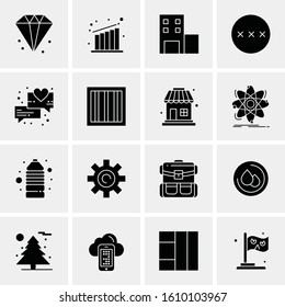 16 Business Universal Icons Vector. Creative Icon Illustration to use in web and Mobile Related project.