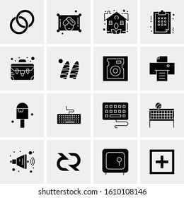 16 Business Universal Icons Vector. Creative Icon Illustration to use in web and Mobile Related project.