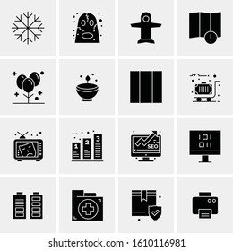16 Business Universal Icons Vector. Creative Icon Illustration to use in web and Mobile Related project.