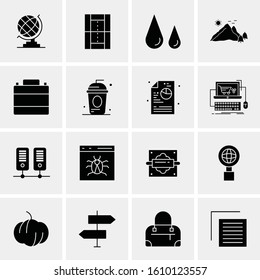 16 Business Universal Icons Vector. Creative Icon Illustration to use in web and Mobile Related project.