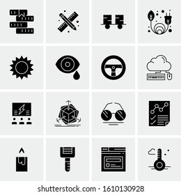 16 Business Universal Icons Vector. Creative Icon Illustration to use in web and Mobile Related project.