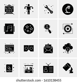 16 Business Universal Icons Vector. Creative Icon Illustration to use in web and Mobile Related project.