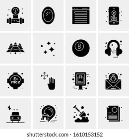 16 Business Universal Icons Vector. Creative Icon Illustration to use in web and Mobile Related project.