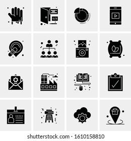 16 Business Universal Icons Vector. Creative Icon Illustration to use in web and Mobile Related project.