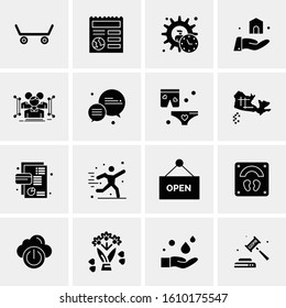 16 Business Universal Icons Vector. Creative Icon Illustration to use in web and Mobile Related project.