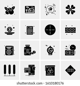 16 Business Universal Icons Vector. Creative Icon Illustration to use in web and Mobile Related project.