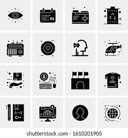 16 Business Universal Icons Vector. Creative Icon Illustration to use in web and Mobile Related project.