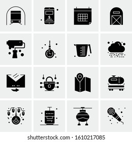 16 Business Universal Icons Vector. Creative Icon Illustration to use in web and Mobile Related project.
