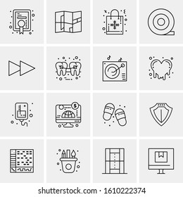 16 Business Universal Icons Vector. Creative Icon Illustration to use in web and Mobile Related project.