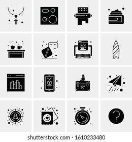 16 Business Universal Icons Vector. Creative Icon Illustration to use in web and Mobile Related project.