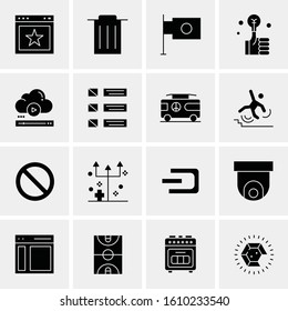 16 Business Universal Icons Vector. Creative Icon Illustration to use in web and Mobile Related project.