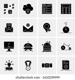 16 Business Universal Icons Vector. Creative Icon Illustration to use in web and Mobile Related project.