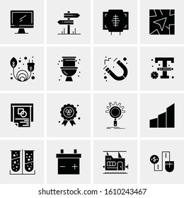 16 Business Universal Icons Vector. Creative Icon Illustration to use in web and Mobile Related project.