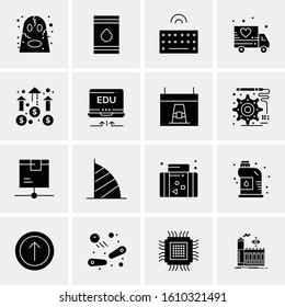 16 Business Universal Icons Vector. Creative Icon Illustration to use in web and Mobile Related project.