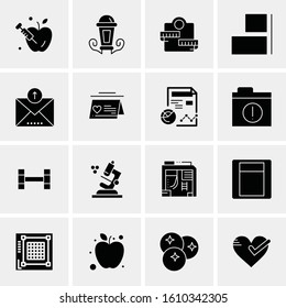 16 Business Universal Icons Vector. Creative Icon Illustration to use in web and Mobile Related project.