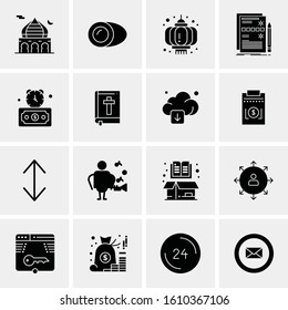 16 Business Universal Icons Vector. Creative Icon Illustration to use in web and Mobile Related project.