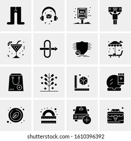 16 Business Universal Icons Vector. Creative Icon Illustration to use in web and Mobile Related project.